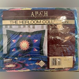 Vintage Rainbow Lone Star Quilt Arch Quilts Pillow Case 30”x24”